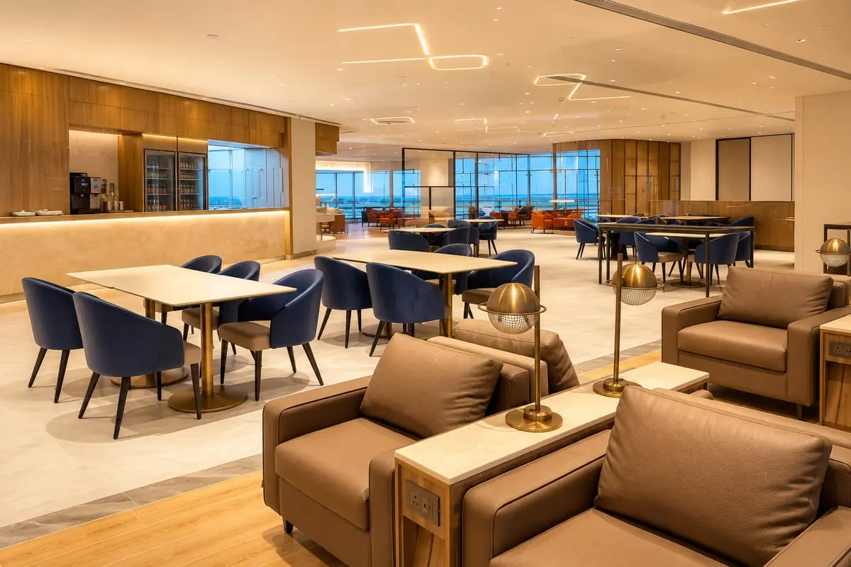 Encalm Lounge, T1 at Alluri Sitarama Raju International Airport